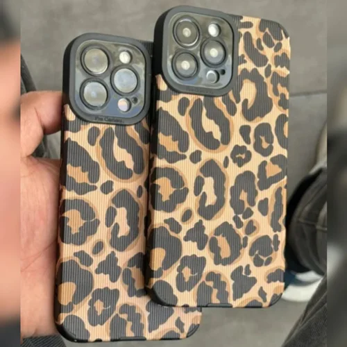 قاب پلنگی کبریتی C1682 / آیفون سامسونگ شیائومی