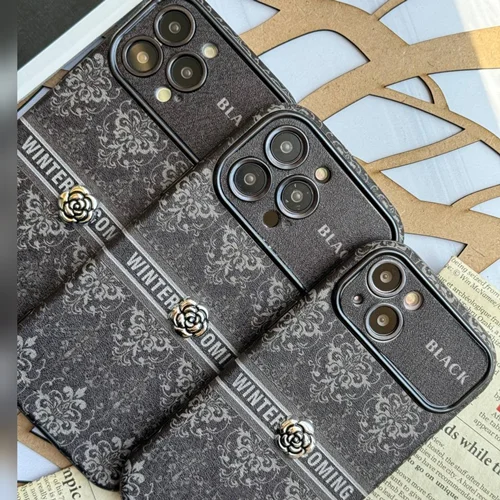 قاب گوشی آیفون گل برجسته Black Design