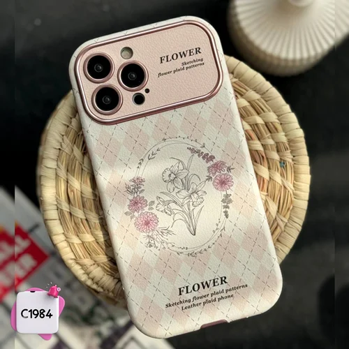 قاب گوشی فلاور رزپینک کلاسیک C3117