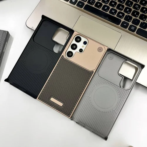 قاب گوشی لدر متال Leather metal / سامسونگ