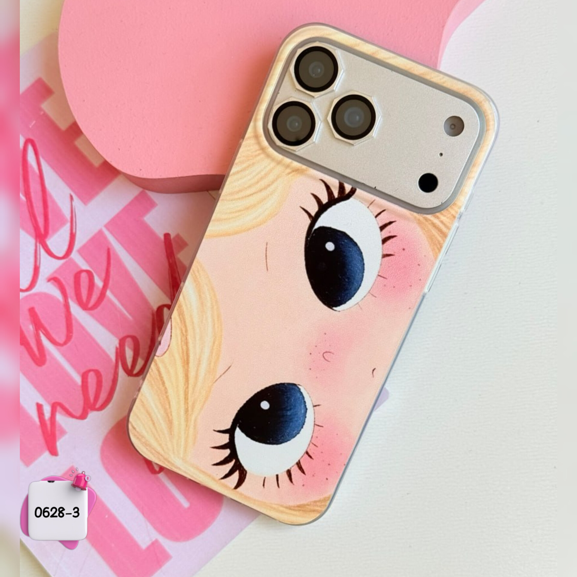 قاب گوشی سفارشی هولوگرامی دختر چشم درشت Big Eyes کد 3-0628 / آیفون سامسونگ شیائومی