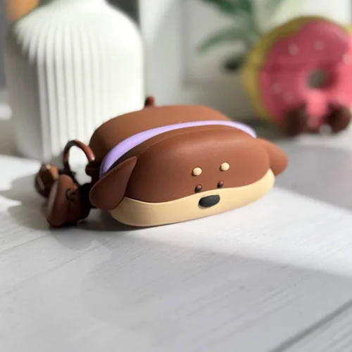 کاور ایرپاد سیلیکونی کارتون پاپی Cartoon Puppy + آویز
