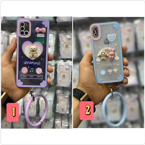 قاب شفاف عروسک برجسته + دستبند