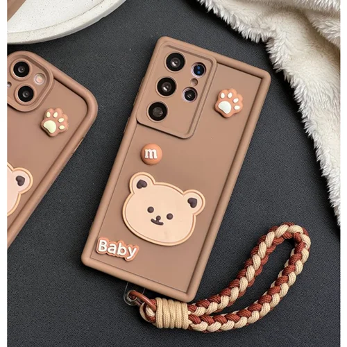 قاب خرسی baby bear + بند طنابی