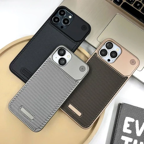 قاب گوشی لدر متال Leather metal / آیفون