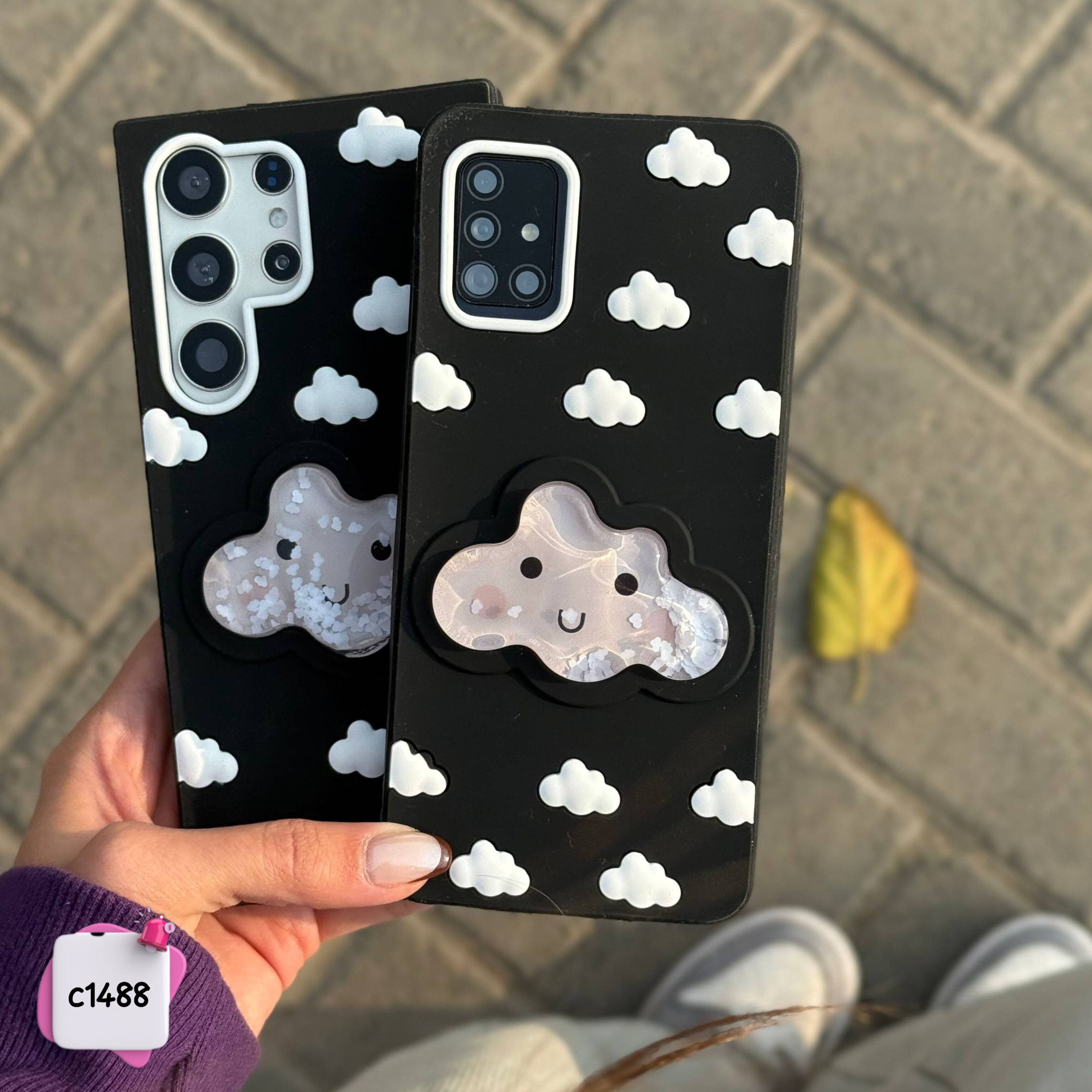 قاب گوشی سیلیکونی ابر آبی آکواریومی c1488  / آیفون سامسونگ شیائومی