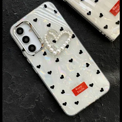 قاب گوشی صدفی قلب ریز / سامسونگ