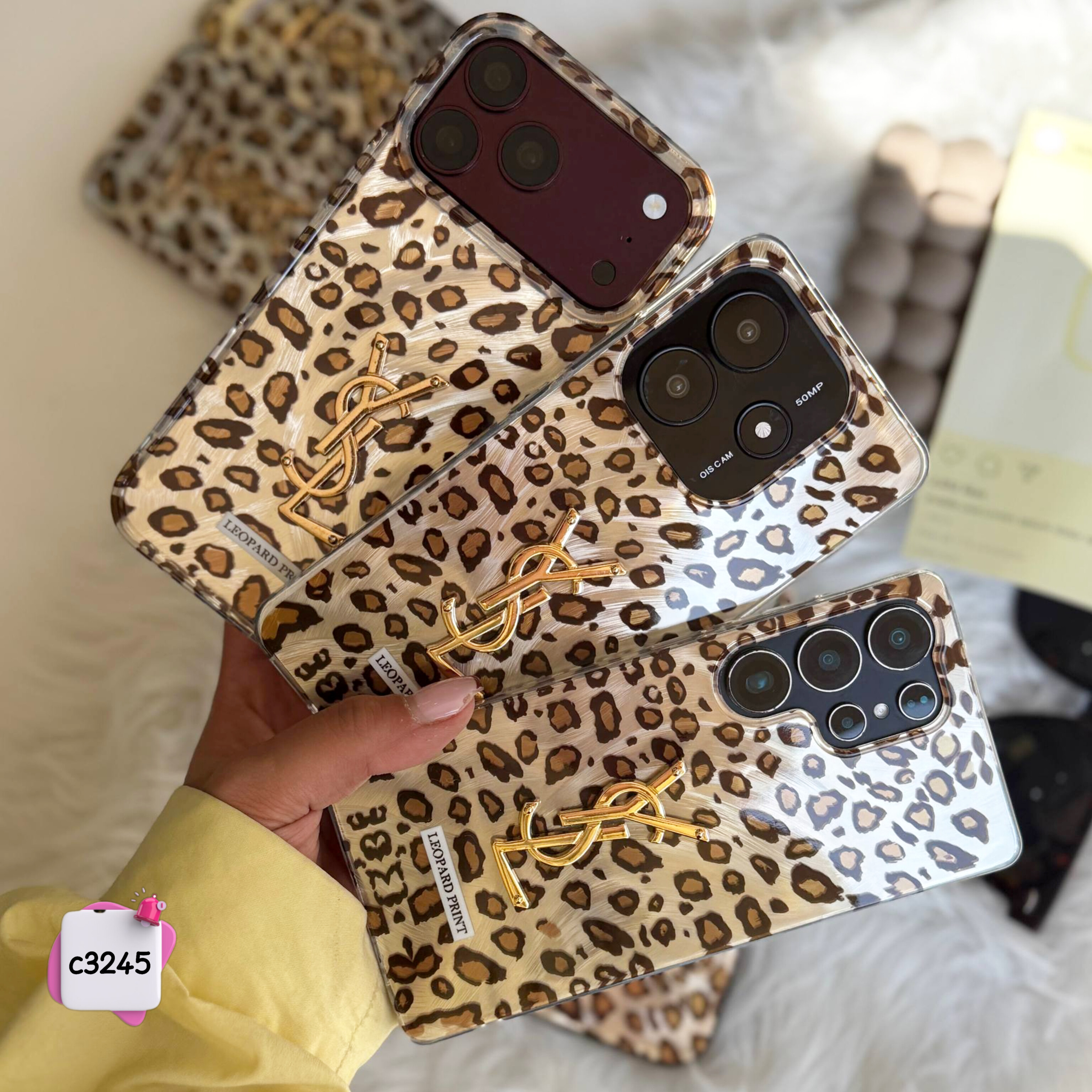 قاب گوشی پلنگی YSL کد c3245 / سامسونگ شیائومی