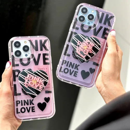 قاب pink love قلبی