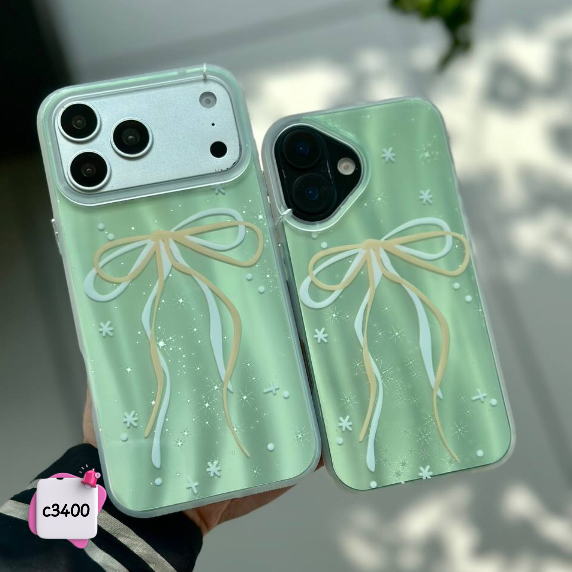 قاب گوشی پاپیون و ستاره کد c3401 / سامسونگ شیائومی