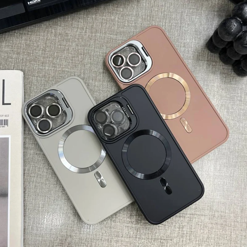 قاب گوشی آیفون مگ سیف Qseries + گلس لنز رینگی