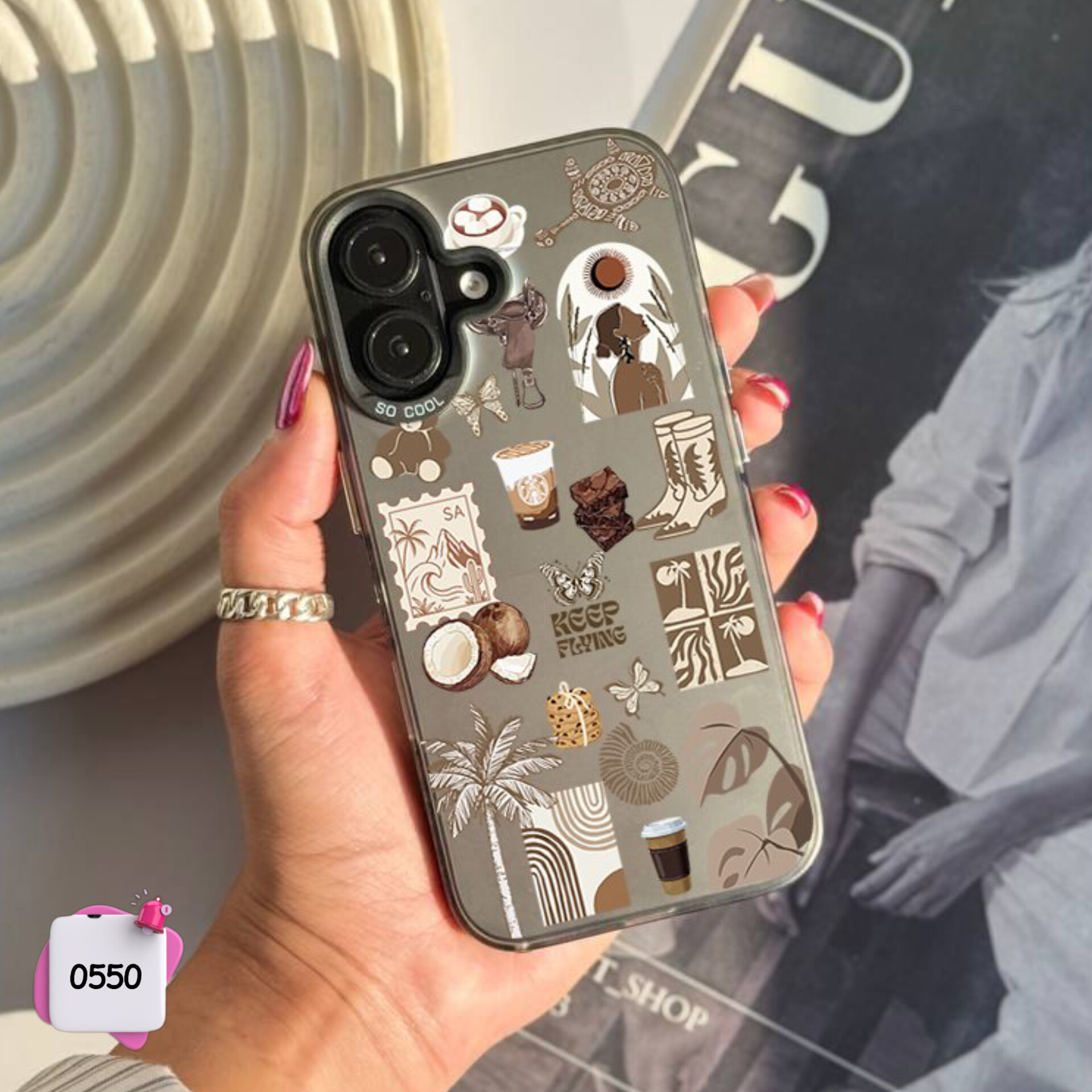 قاب گوشی سفارشی وایب هاوایی سوکول Socool کد 0550 / آیفون سامسونگ شیائومی