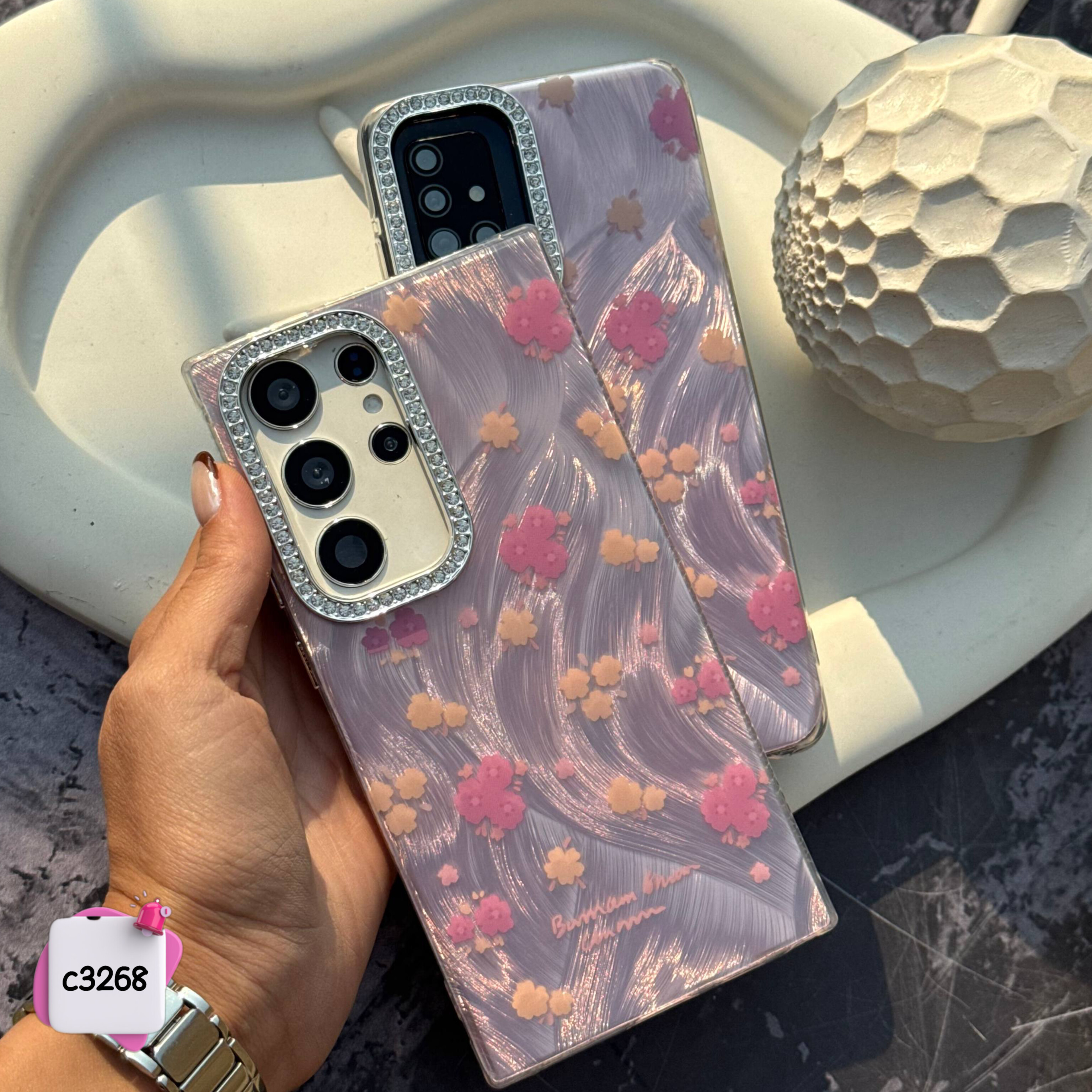 قاب گوشی گلدار یاسی c3268 / سامسونگ شیائومی