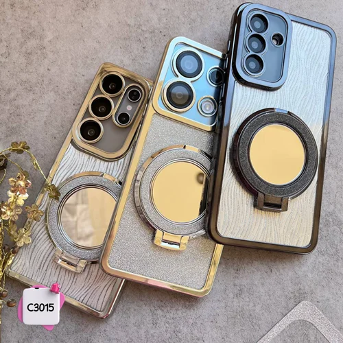 قاب گوشی آیینه ای استندشو با برگه شاین C3015 / سامسونگ شیائومی