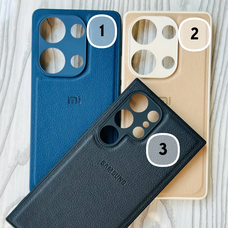 قاب گوشی چرمی لوگودار /سامسونگ شیائومی