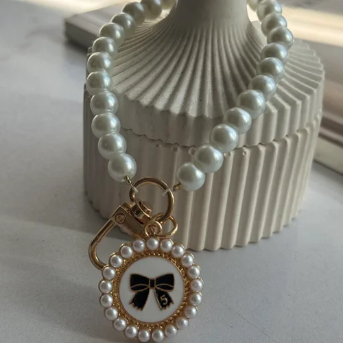 آویز گوشی مرواریدی شنل