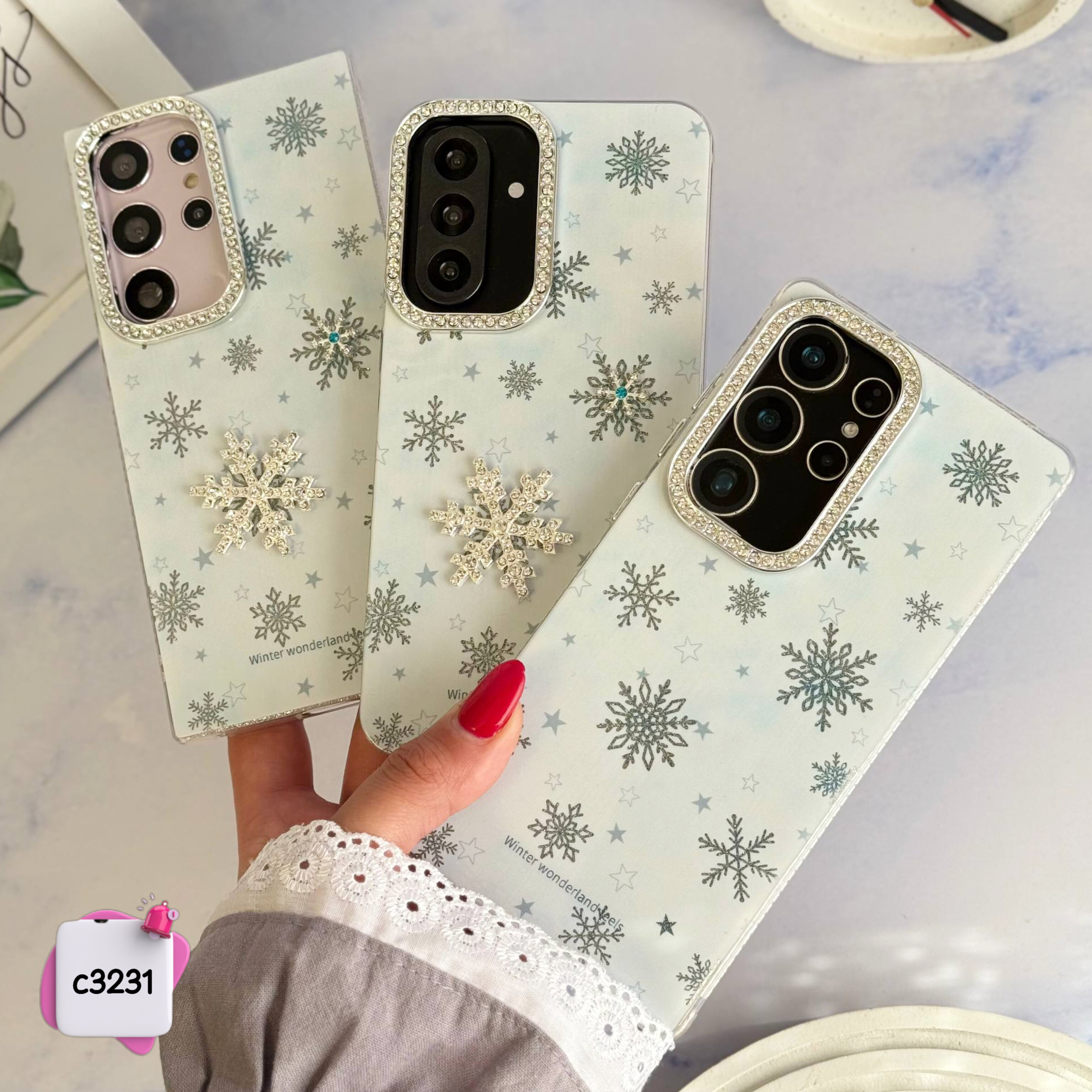 قاب گوشی برف و ستاره c3231 / سامسونگ شیائومی