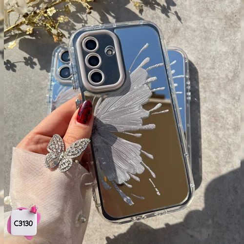 قاب گوشی آیینه ای بال پروانه C3130 / ایفون سامسونگ شیائومی