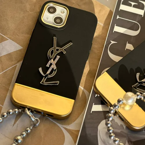 قاب گلد بلک YSL + آویز