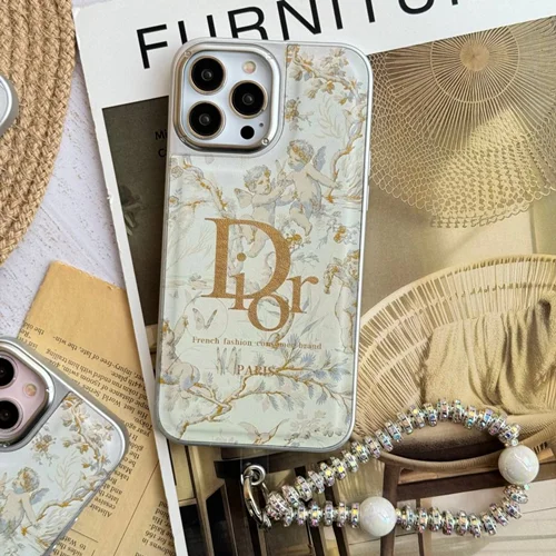 قاب گوشی آیفون دیور Dior paris + آویز