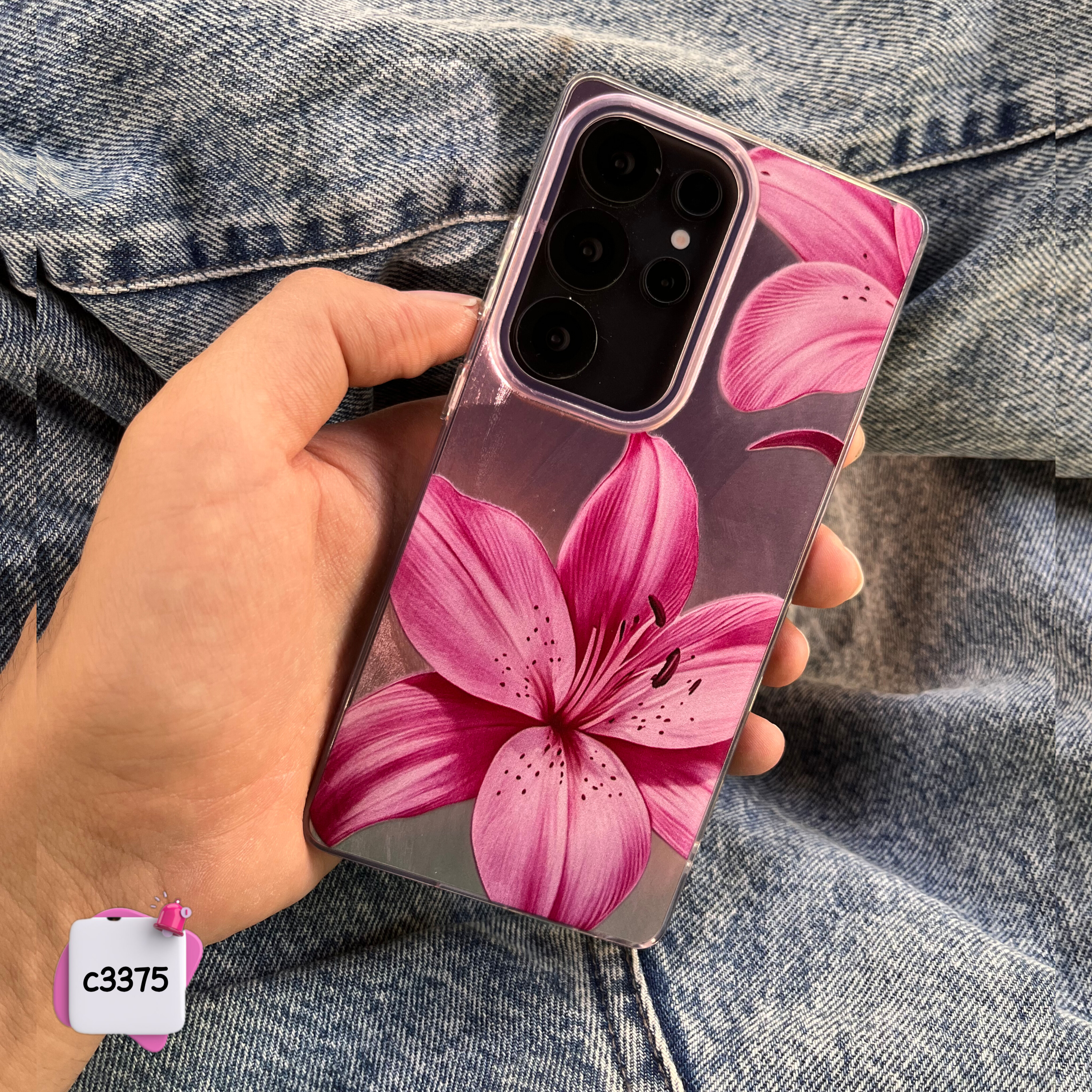 قاب گوشی لیلیوم براش صورتی کد c3375 / سامسونگ شیائومی