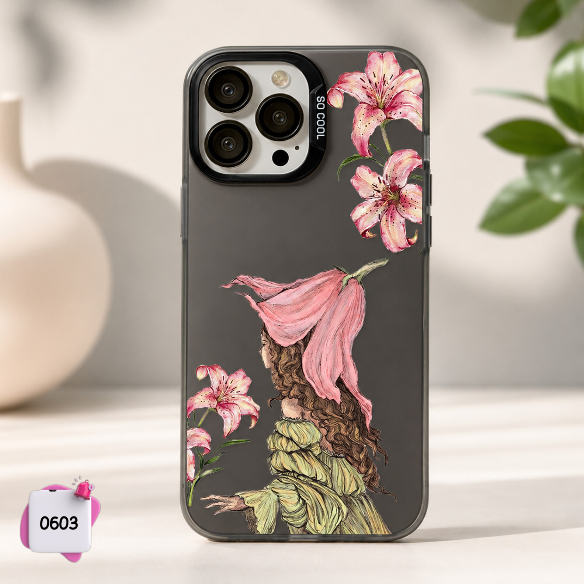 قاب گوشی سفارشی لیلیوم و دختر سوکول Socool کد 0603 / آیفون سامسونگ شیائومی