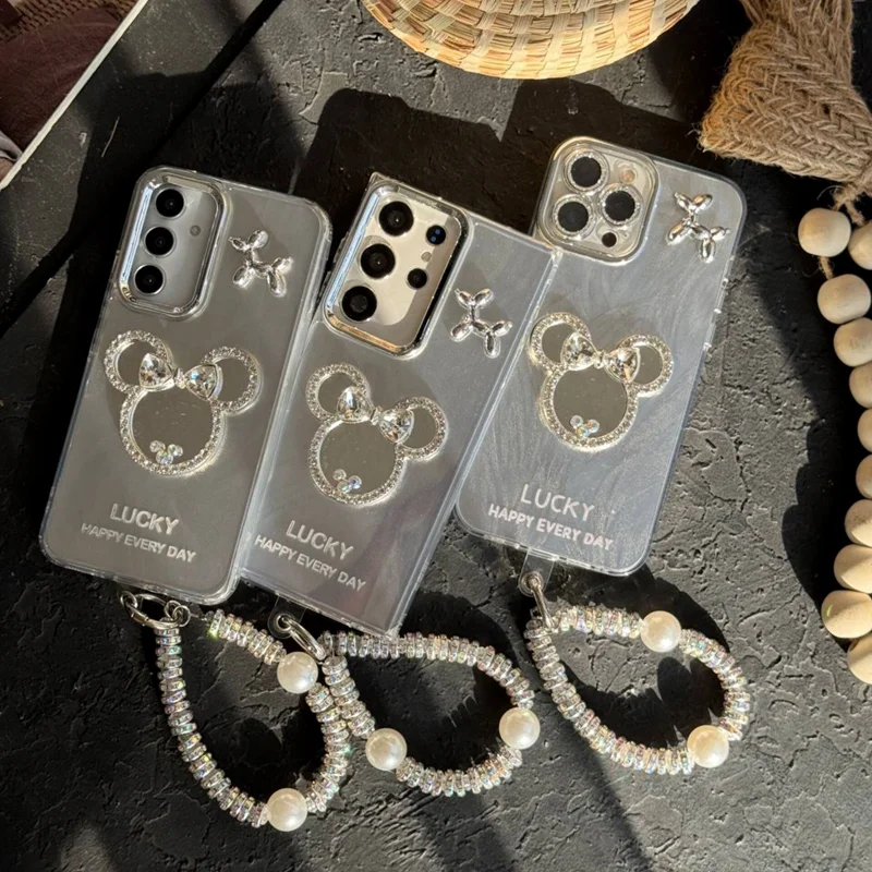 قاب میکی و اسکوییکی آیینه ای + آویز ست