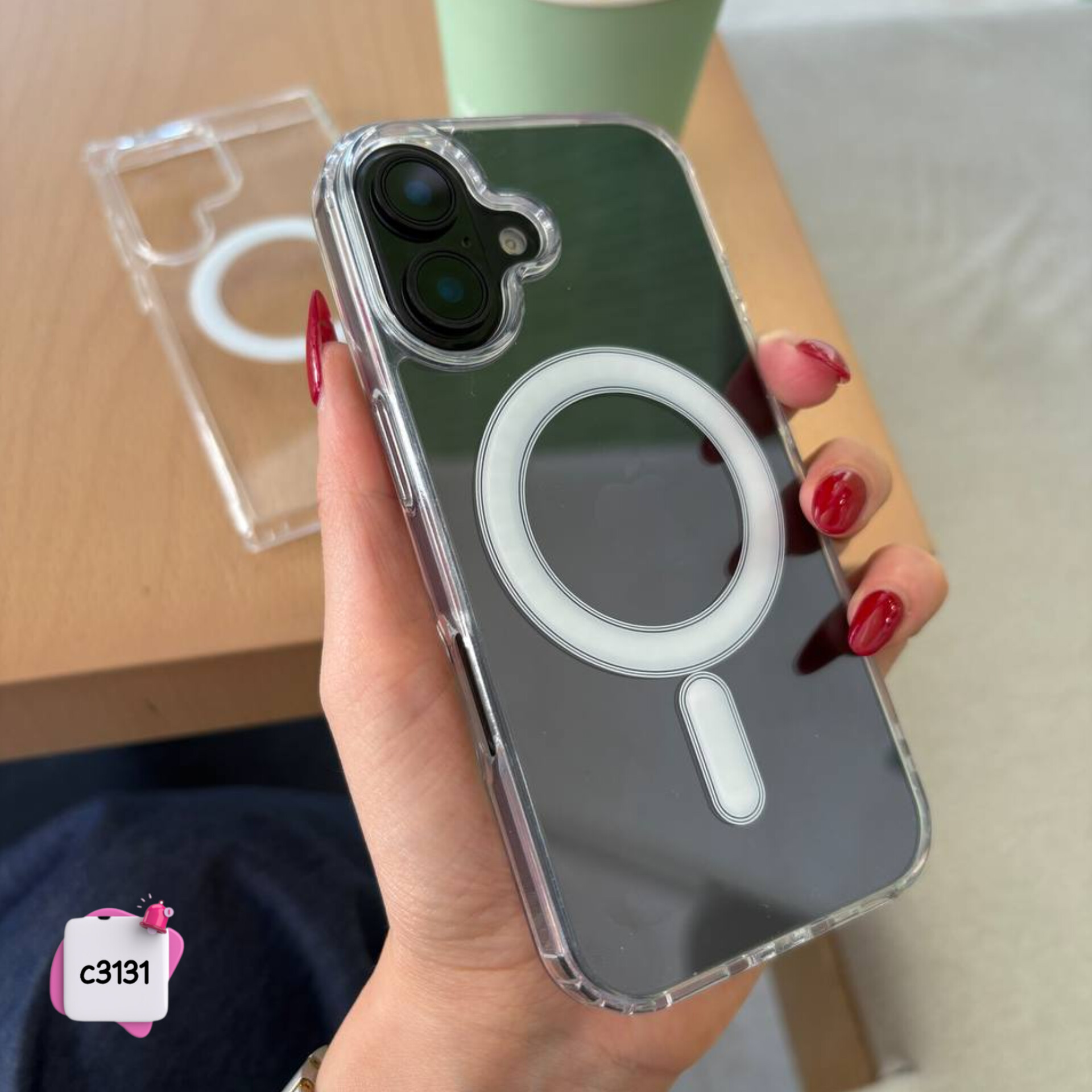 قاب گوشی مگ سیف شفاف C3131 / آیفون