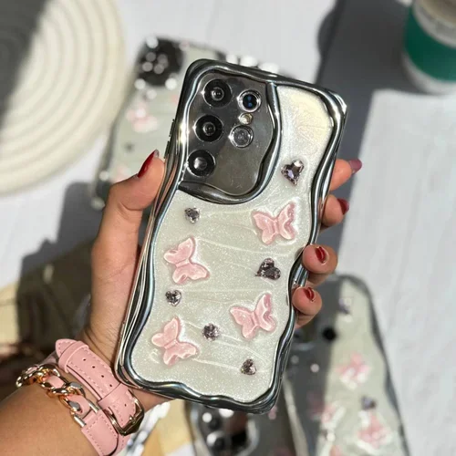 قاب تخفیفی پروانه قلب صورتی