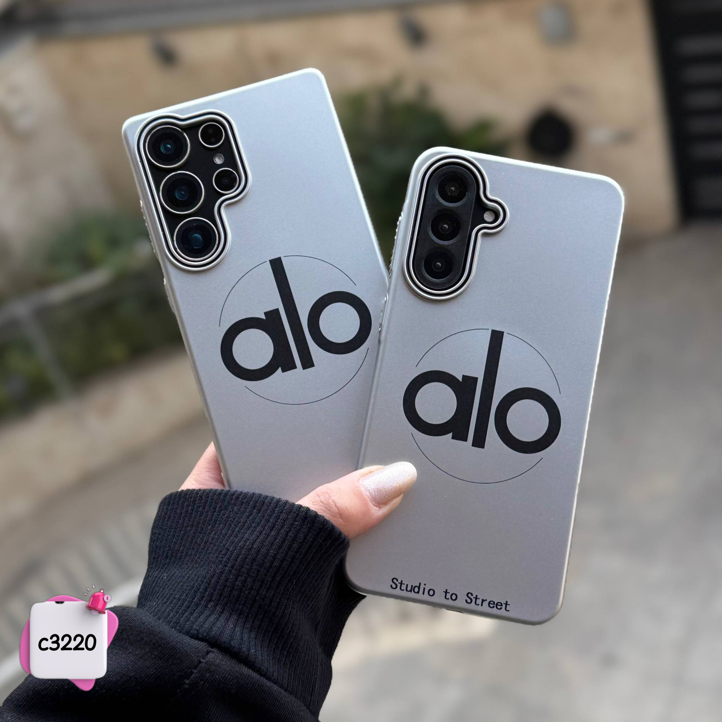 قاب گوشی Silver alo کد c3220 ایفون سامسونگ