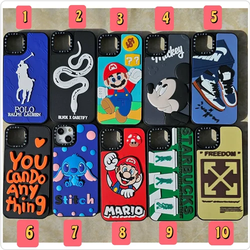 قاب سیلیکونی برجسته casetify آیفون