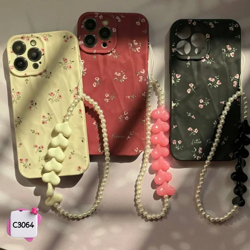 قاب گوشی گل ریز Little Flower + آویز کد C3064
