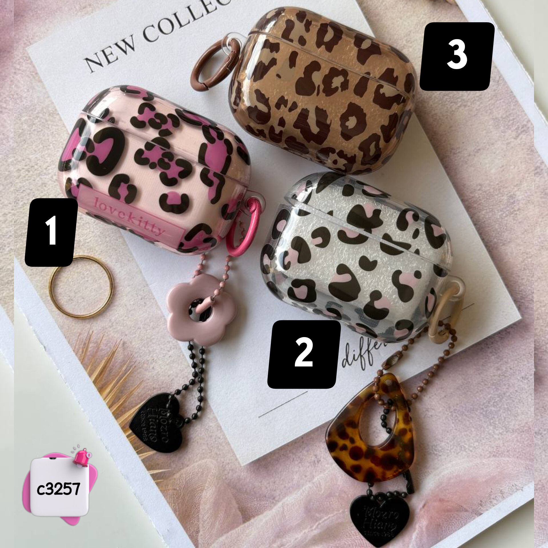 کاور ایرپاد پلنگی + آویز کد c3257