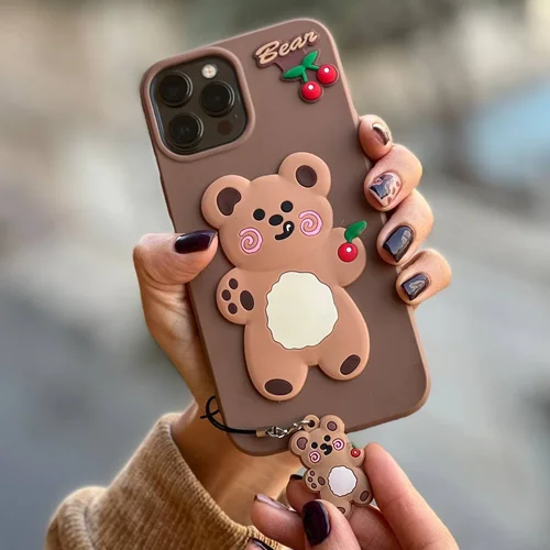 قاب عروسکی خرس و گیلاس