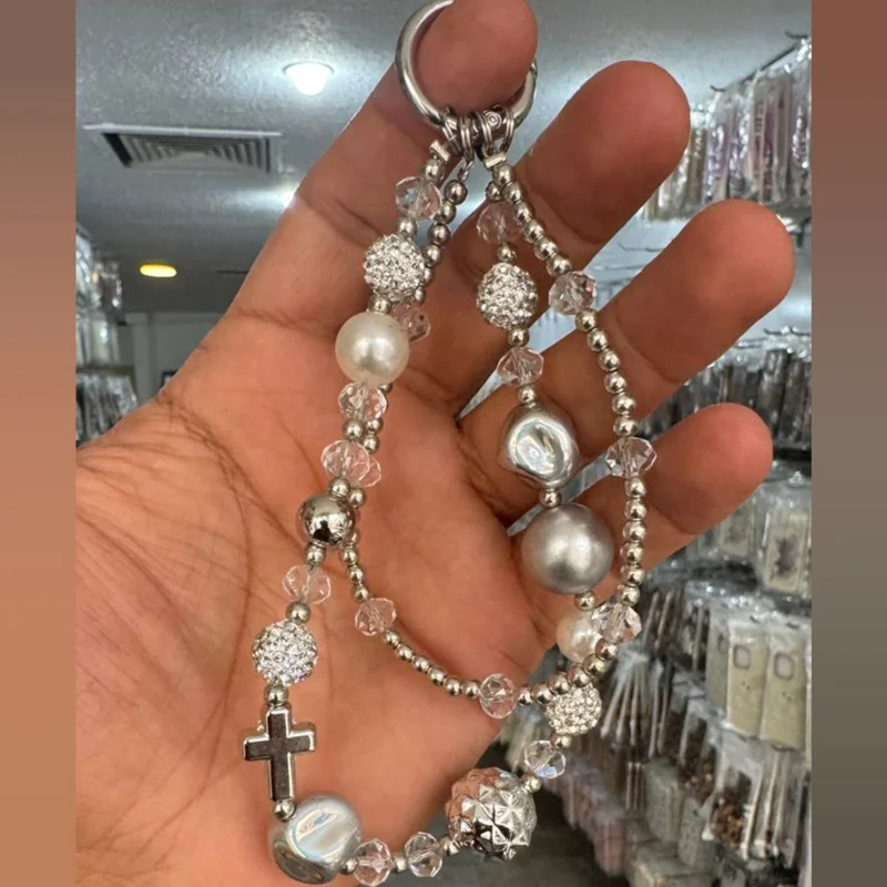 آویز گوشی صلیب و گوی