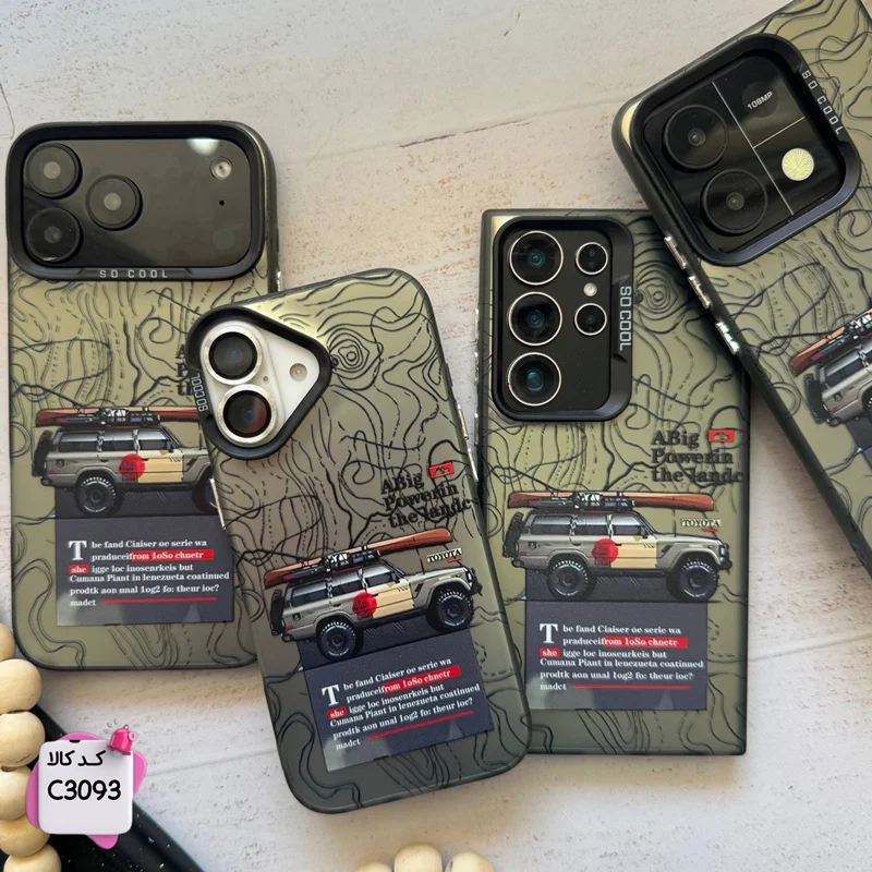 قاب گوشی  ماشین تویوتا آفرود کد C3093 / آیفون سامسونگ شیائومی