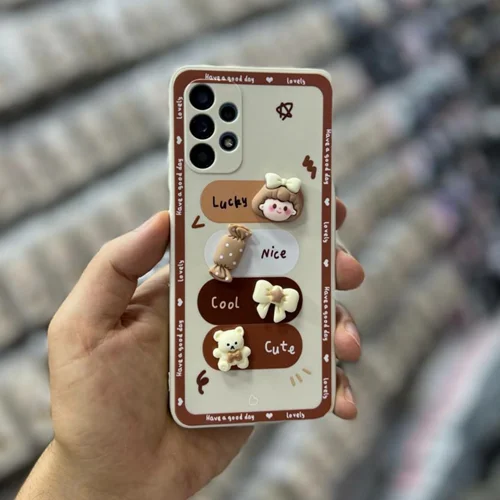 قاب عروسکی خرس و دختر Cute