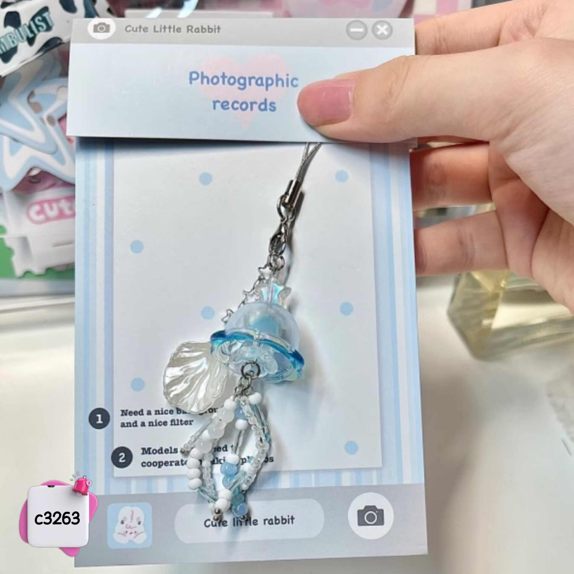 آویز گوشی عروس دریایی c3263