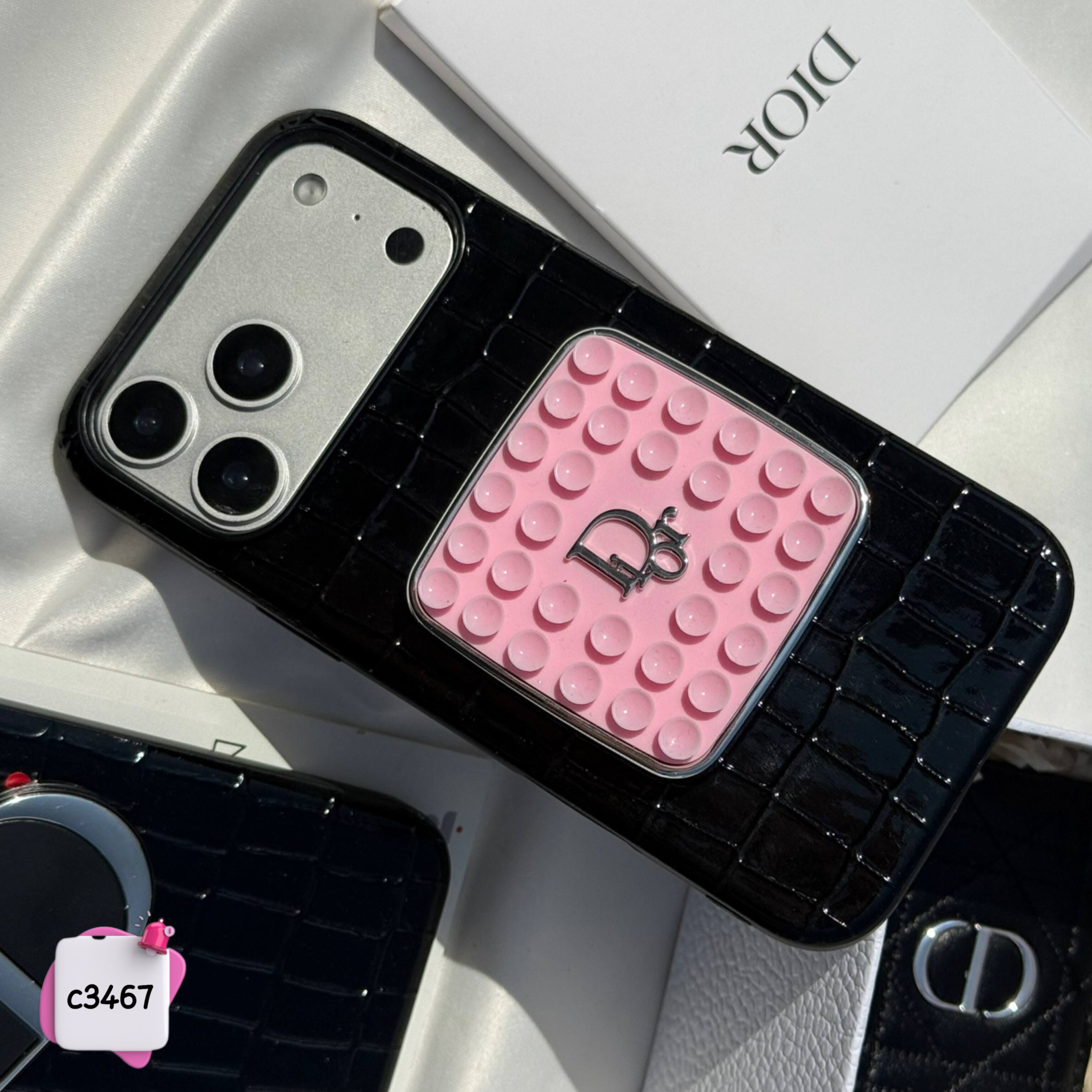 هولدر چسبونکی صورتی دیور Dior کد c3467