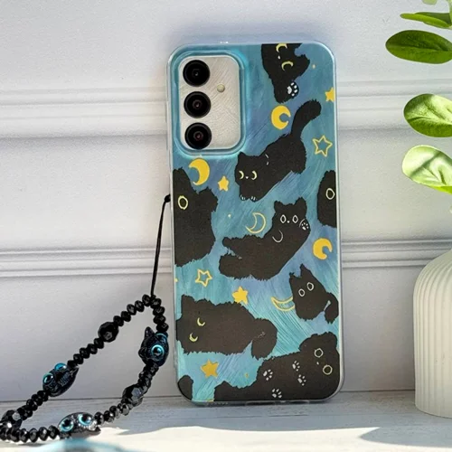 قاب گربه های شب Cat Night + آویز /آیفون سامسونگ شیائومی