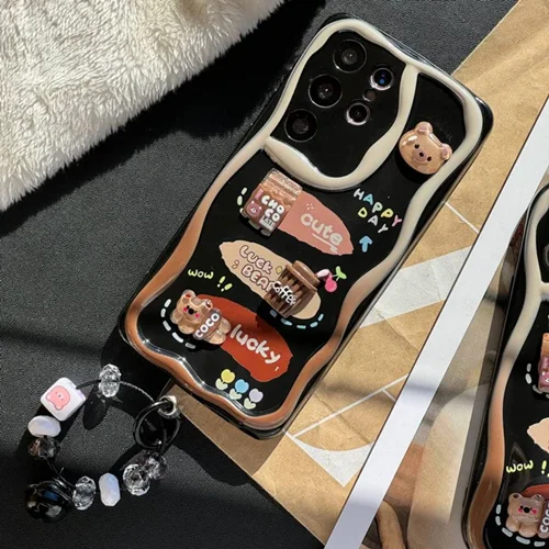 قاب تخفیفی خرس شکلاتی + آویز