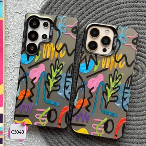 قاب گوشی نقاشی کوبیسم سوکول SoCool کد C3040 /آیفون سامسونگ