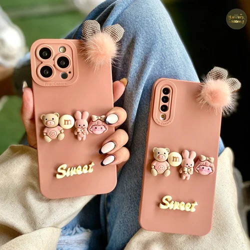 قاب دختر و خرگوش sweet صورتی