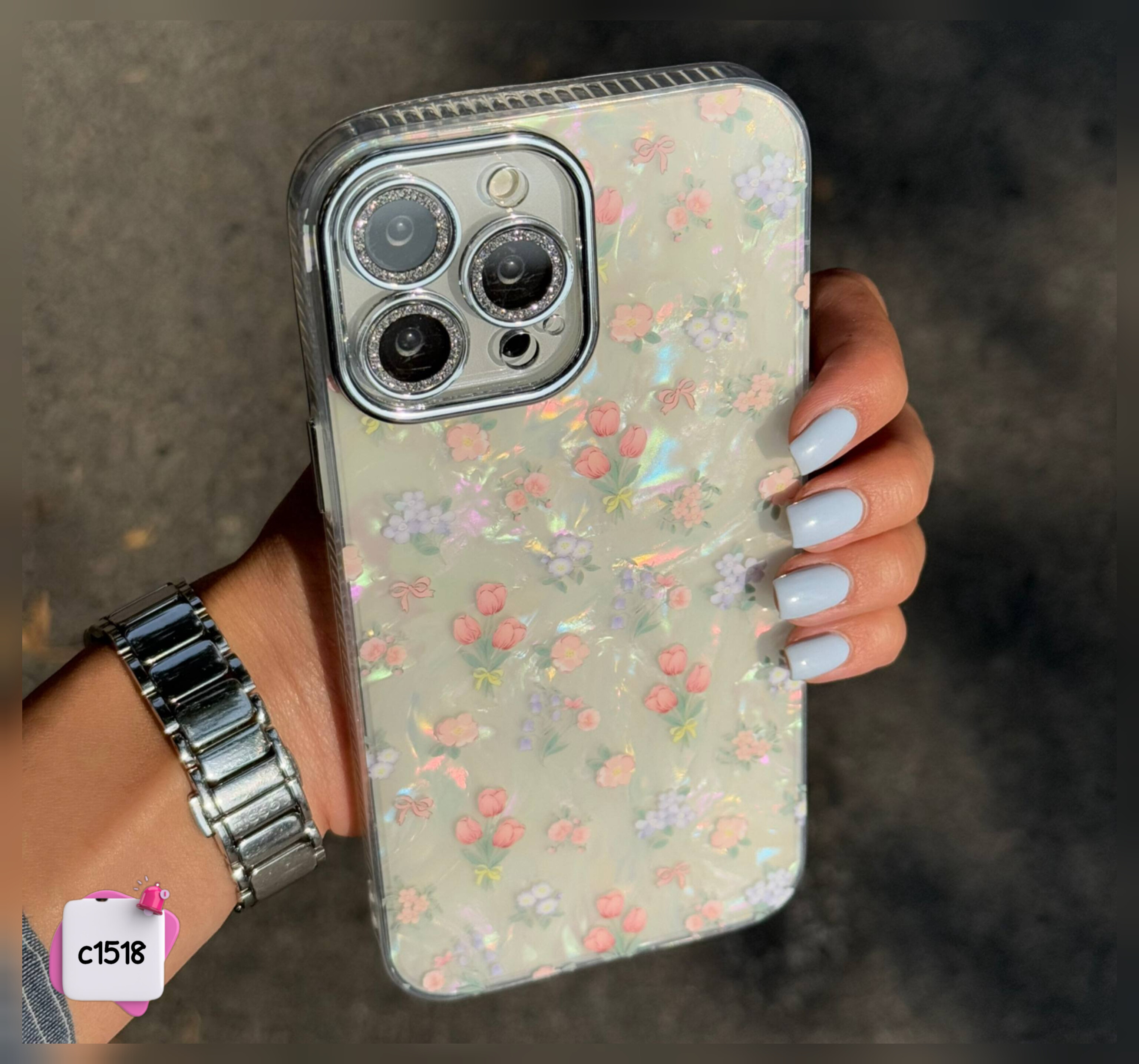 قاب گوشی گل انگلیش هوم c1518 / آیفون