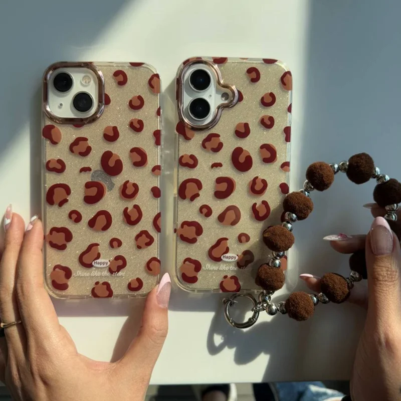 قاب پلنگی شاین همراه + بند مخملی