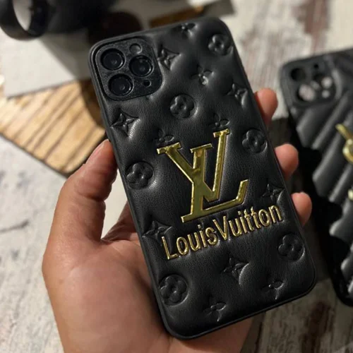 قاب پافر چرمی LV (لوگو بزرگ)