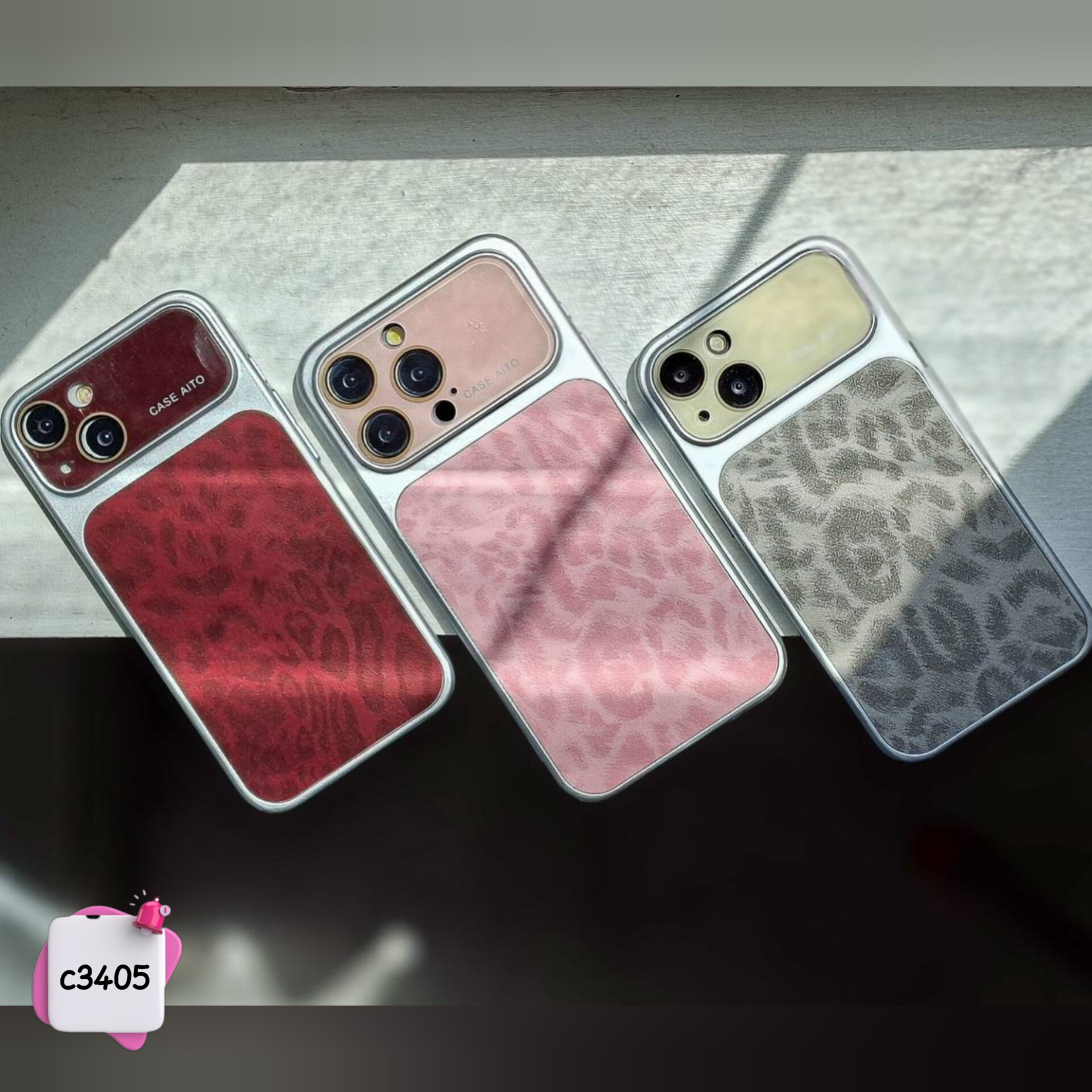قاب گوشی کانسپت پلنگی AITO کد c3405 / ایفون