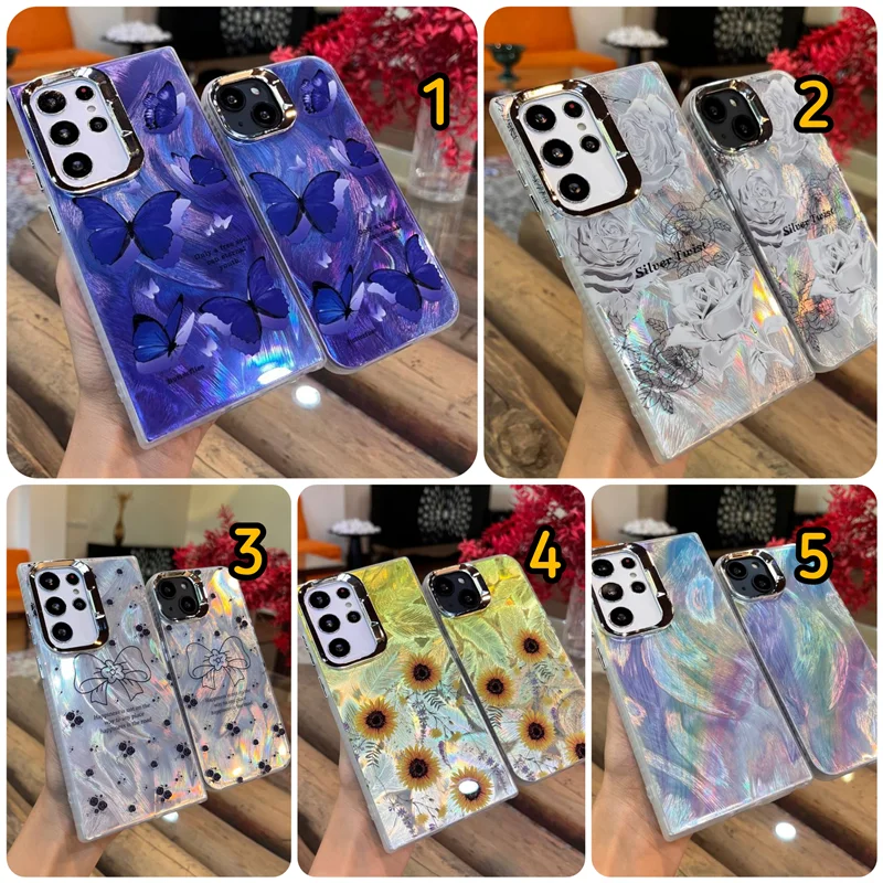 قاب گوشی الکتروپلیتینگ طرحدار /آیفون سامسونگ شیائومی