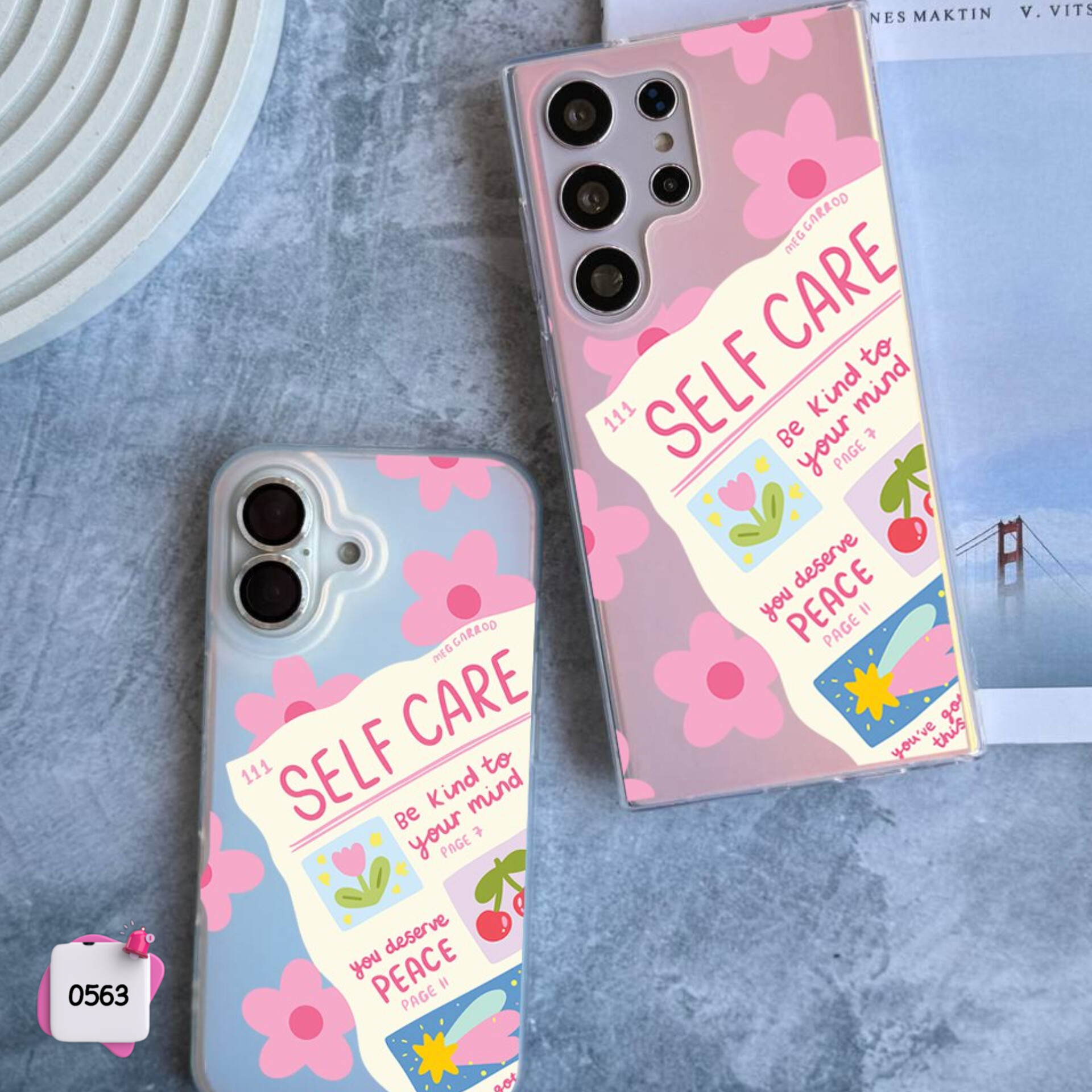 قاب گوشی سفارشی Self Care هولوگرامی کد 0563 / آیفون سامسونگ شیائومی