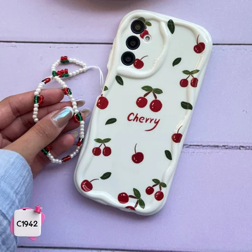 قاب گوشی چری Cherry گیلاس درشت + آویز c1942/ آیفون سامسونگ شیائومی